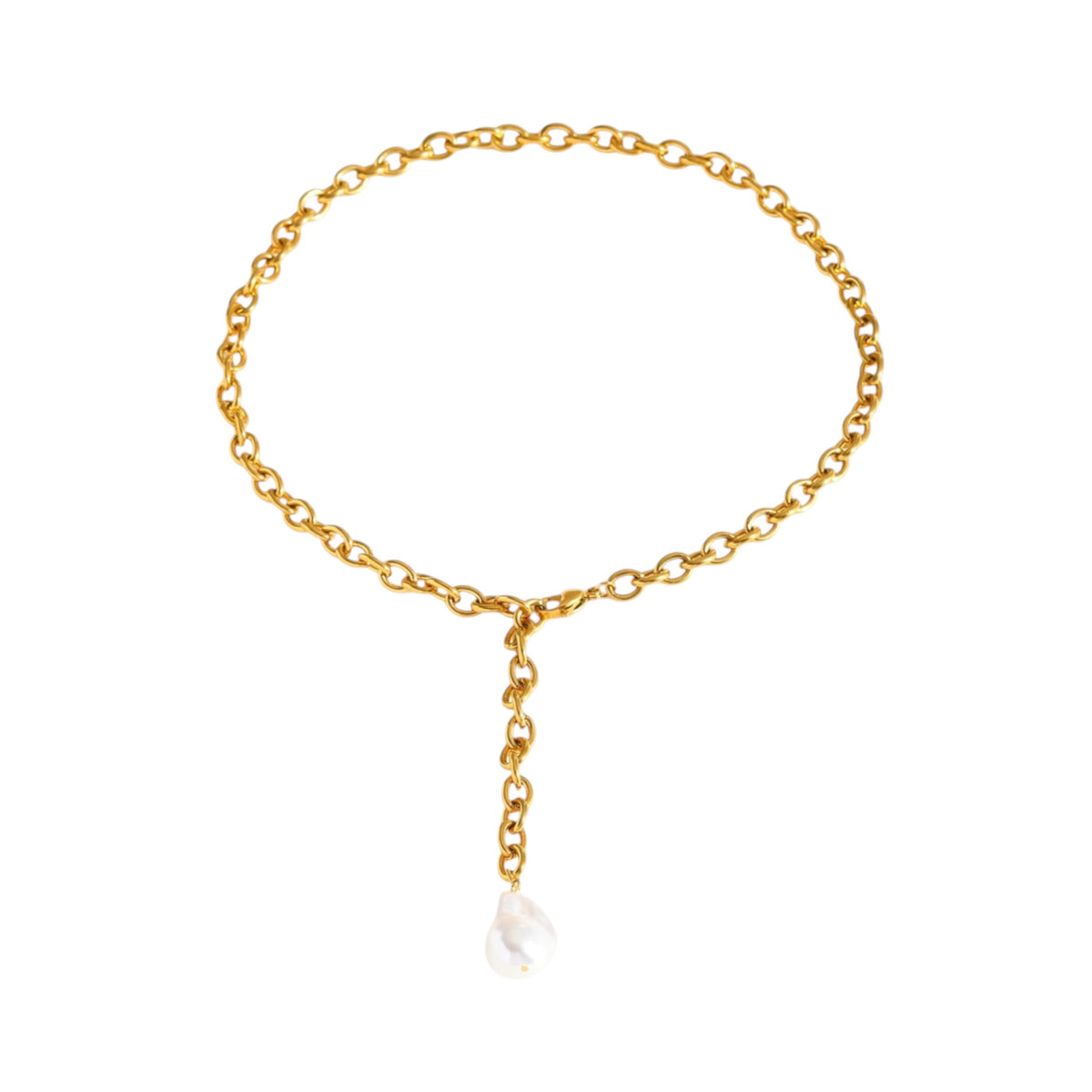 Cadena Chunky Perla