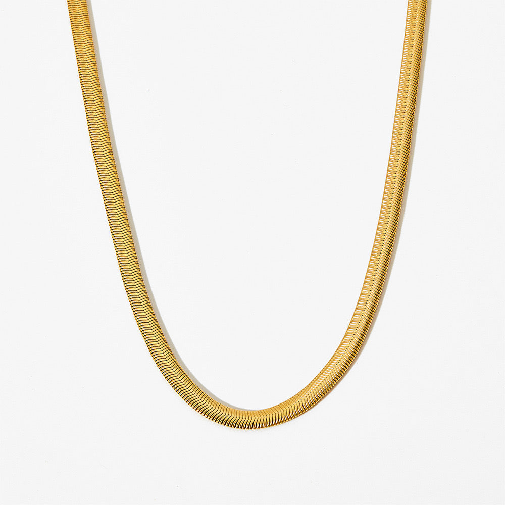 Gold snake necklace