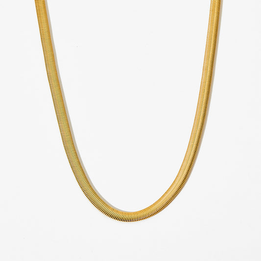Gold snake necklace