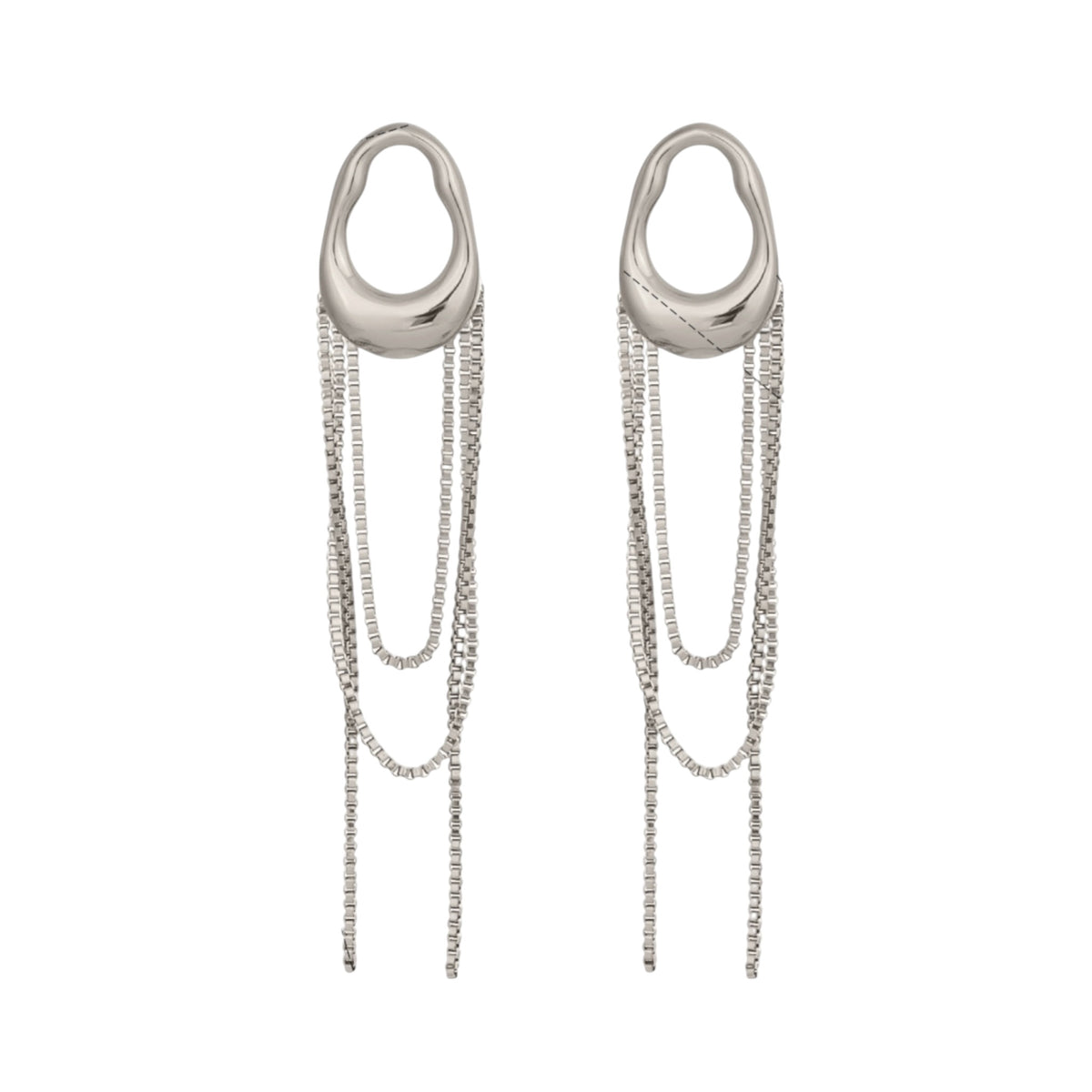 Aretes Colgantes - Silver