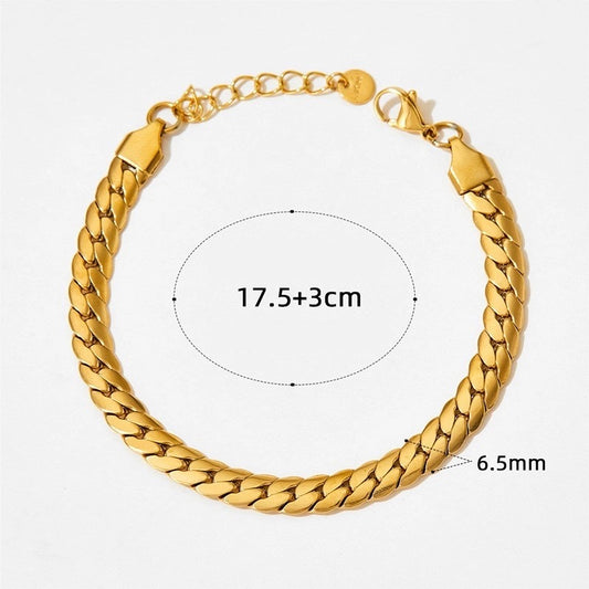 Baguette bracelet 6.5mm