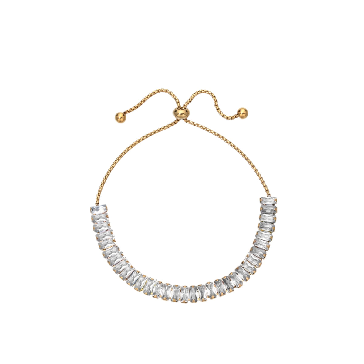 Pulsera Zirconia Cuadrada
