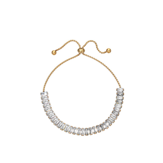 Pulsera Zirconia Cuadrada