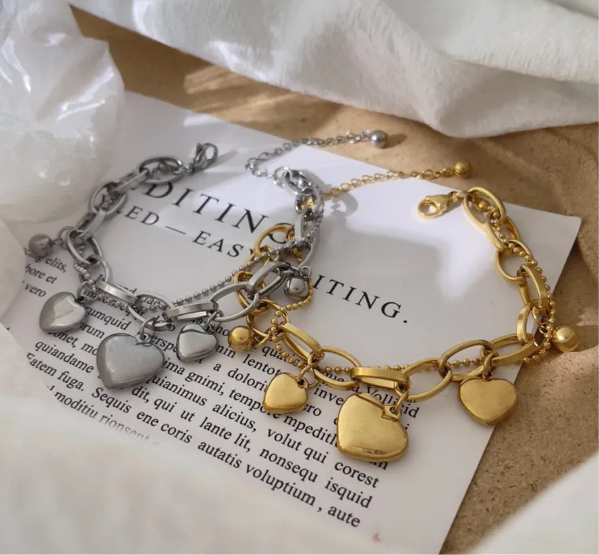 Silver stella bracelet