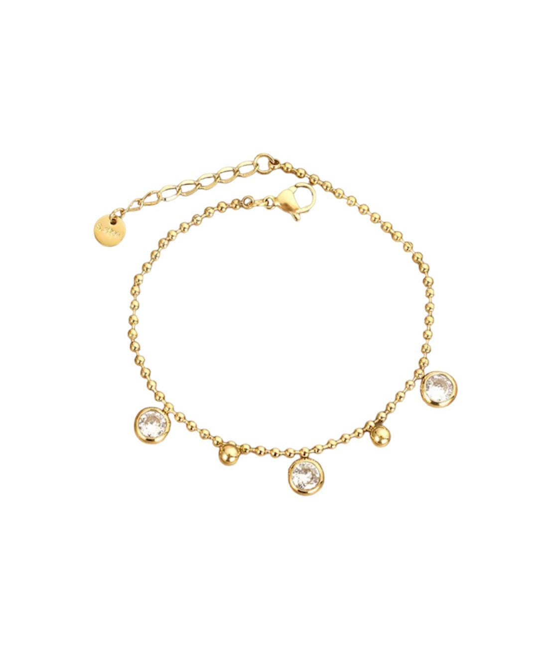Round zirconia bracelet