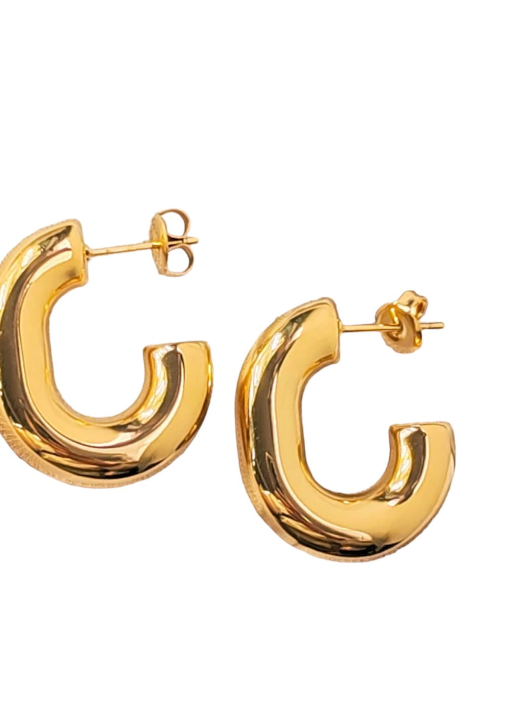 Semi oval chunky hoops